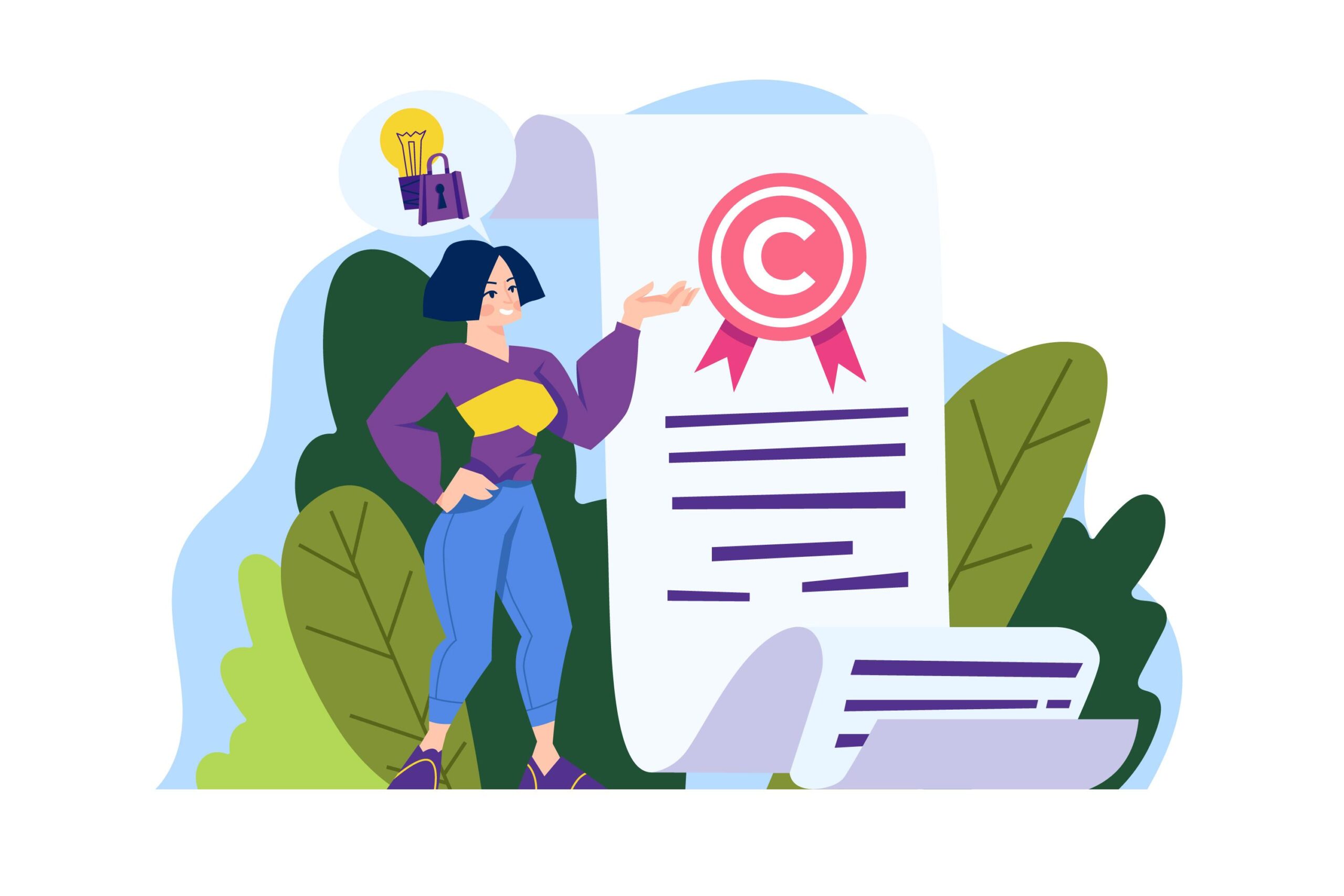 Marka tescili danışmanlığı alan iş insanı, belgeleri incelerken profesyonel destek alıyor.